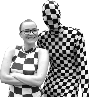 Chesswoman und Chessman