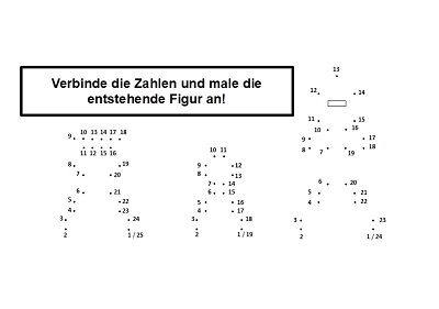 Figuren zeichnen nach Zahlen